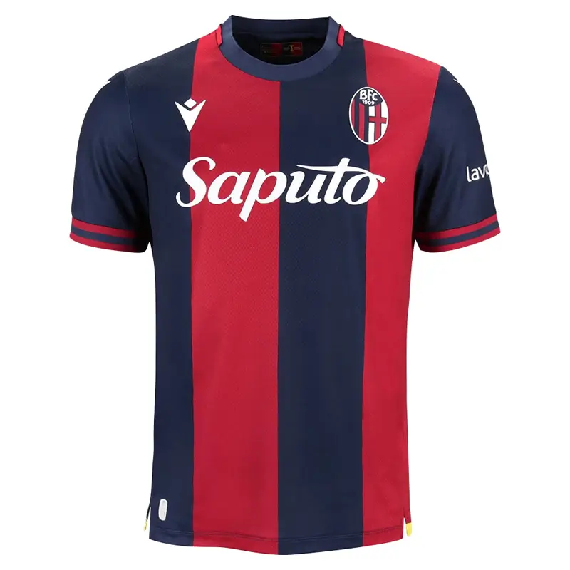 2024-2025 Bologna home soccer jersey