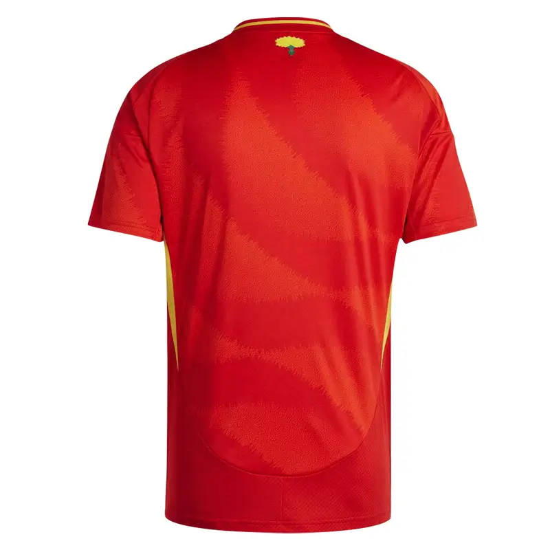 2024 Spain home soccer jersey back