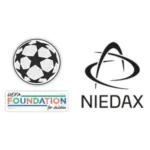 UEFA foundation badge & NIEDAX badges +$2.00