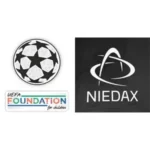 UEFA foundation badge & NIEDAX badges +$2.00