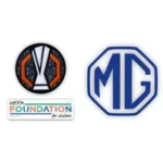 UEFA foundation badge & MG Sponsor badges +$2.00